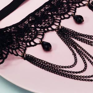 यूरोपीय अमेरिकी फैशन सेक्सी फीता जांघ चेन हेलोलीन दुल्हन सहायक डार्क स्टाइल टासल गार्टर लोचदार जांघ बैंड - Product Image 5