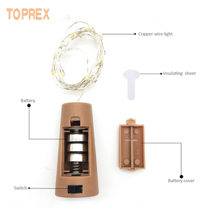 Led filo di rame luci di stringa di 2 metri a batteria ghirlanda fata con IP65 Rating per la festa di Ramadan decorazioni natalizie - Product Image 2