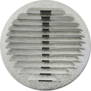 Griglia di Ventilazione Rotonda in Metallo con Design Vittoriano e Moderno 80-140mm in Alluminio Ramato Forma Quadrata per Ufficio - Product Image 1