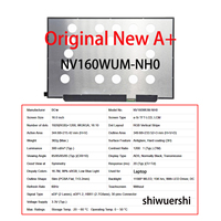 Écran LCD d'origine neuf A+ 16 pouces 1920*1200 EDP 30 broches NV160WUM N48 N41 N42 N43 N44 NH0 B160UAN03.3 NE160WUM N61 N62 N63
