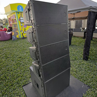 Sistema de Sonido Line Array Activo HDL30-A de 2 Vías, Amplificador Doble de 10 Pulgadas, Biamplificado, Interior/Exterior, Neodimio, 1200W RMS, Sonido Envolvente