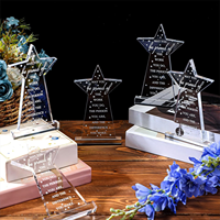Trophée personnalisé en acrylique multi-styles (1 pièce) avec support, plaque de reconnaissance pour employés, cadeau de remerciement pour départ à la retraite