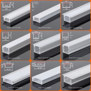 แถบไฟ LED ติดเพดานแบบ T5ตามต้องการไฟตู้โปรไฟล์อุตสาหกรรมอะลูมิเนียมสีดำ - Product Image 3