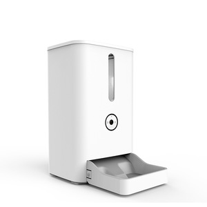 Automatic Pet Feeder 5L Capacity <b>Timer</b> Controlled Rechargeable Battery For Cats And Dogs Modern Design Plastic Material Us Plug - Product Image 1
