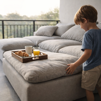 Zeitgenössisches und angesagtes Cloud-Sofa: Modulare Cloud-Couch mit Cloud-Sofa-Elementen und knochenlosem Cloud-Sofa-Design