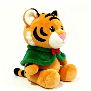 Peluche tigre adorable personnalisée, peluche tigre pour décoration de chambre d'enfant, cadeau de Noël en peluche tigre, animal en peluche tigre sur le thème des fêtes - Product Image 3