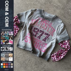 T-shirts en coton biologique personnalisés pour femmes et hommes, coupe ample et carrée, coupe courte, décontractés, séchage rapide, motif uni, 220 grammes, DTG - Product Image 1