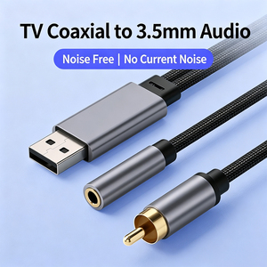 Cable Convertidor de Audio <span class=keywords><strong>RCA</strong></span> <span class=keywords><strong>a</strong></span> 3.5mm Hembra sin Ruido, con Alimentación <span class=keywords><strong>Auxiliar</strong></span> USB para TV, Conexión de Auriculares, Barra de Sonido y Uso en Audio Doméstico - Product Image 1