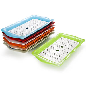 Plato de servicio de bola de masa hervida de plástico de melamina para restaurante - Product Image 1