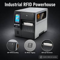 Impresora de Etiquetas Industriales Zebra ZT411 RFID Original de 4 Pulgadas, Serie ZT400, 600dpi, Interfaz USB/Ethernet, 1 Año de Garantía, en Stock
