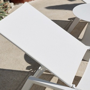 <span class=keywords><strong>Tumbona</strong></span> Moderna de Aluminio para Exteriores con Cojines y Protector Solar Impermeable Inclinable para Piscina, Jardín, Balcón, Playa y Bronceado - Product Image 2