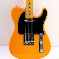 Guitare électrique 6 cordes en bois massif brillant en gros avec logo personnalisé pour débutants