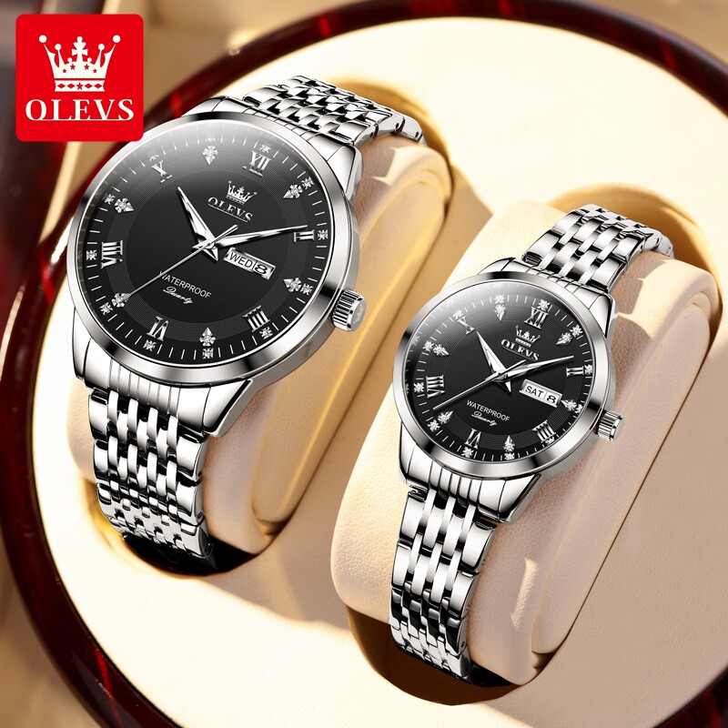 Cintura in acciaio, coppia nera - garanzia 10 anni