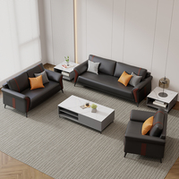 Canapé-lit modulaire Liyu en cuir PU moderne à trois places avec fonction canapé-lit pour usage commercial