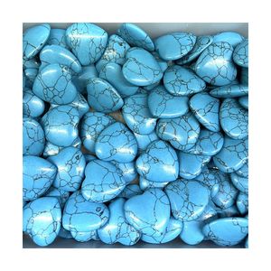 HZ bleu opale amour en forme de coeur guérison cristal naturel pierres précieuses Reiki pierres d'inquiétude pour soulager l'anxiété - Product Image 5