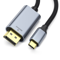 Haute Qualité 8K 60Hz Type C vers Displayport Câble Nylon Tresse USB C vers PD Câble pour Ordinateur Portable PC TV