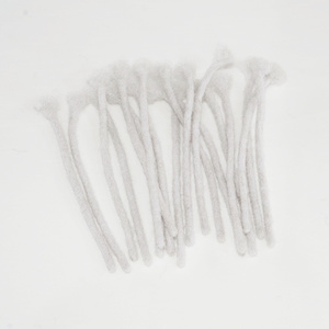 KAMA 0.6Cm Xám Dreads Bán Buôn Crochet Braid Kinky Dreadlocks Tóc Con Người Extensions Đối Với Đen Tóc - Product Image 2