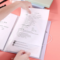Carpeta de Documentos Transparente A4 de PP Multicapa Modelo 02 para Clasificación de Exámenes Estudiantiles, Organización de Contratos de Oficina