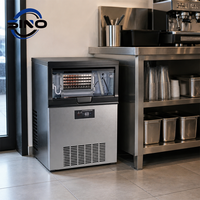 Machine à glaçons commerciale, 90 kg de glaçons par jour, pour restaurant, bar, maison, en acier inoxydable, faible bruit, fabrication rapide de glaçons, électrique