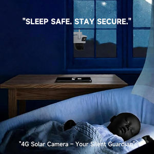 Caméra de sécurité solaire 4G extérieure Eseecloud 4MP, vision nocturne couleur, détection de mouvement, alarme, caméra de surveillance étanche sur le <span class=keywords><strong>cloud</strong></span> - Product Image 5