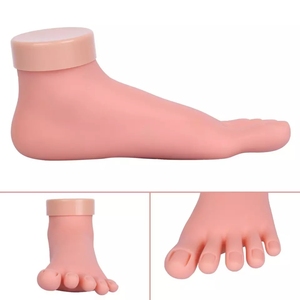 Práctica de uñas izquierda derecha modelo de pie falso Pantalla de entrenamiento suave Pie de práctica de uñas - Product Image 3