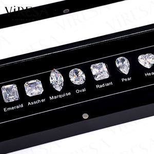 Viresa Fancy <span class=keywords><strong>cut</strong></span> kim cương hình dạng biểu đồ 5A <span class=keywords><strong>CZ</strong></span> Set hình dạng Carat Kích thước tham khảo so sánh biểu đồ Loose Gems Stones hình dạng biểu đồ - Product Image 3