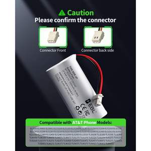 สำหรับ BT162342 ebl/BT262342 2.4V 1000mAh แบตเตอรี่ Ni-MH ใช้ได้ BT183342 \/BT283342 BT166342 \/ BT266342 VTech CS6419 CS6114 - Product Image 6