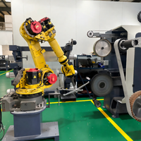 Machine de polissage automatique pour le débavurage de métaux, le polissage de l'acier inoxydable, les raccords de tuyauterie en laiton, le polissage des roues, le robot de meulage
