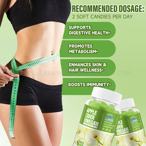 Gomitas de Vinagre de Sidra de Manzana con Vitamina B12, Quemagrasas, Suplemento para la Salud Digestiva, Inmunológica y de Belleza para Adultos - Product Image 6