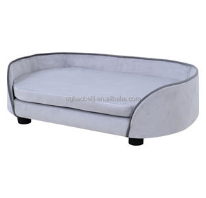 Neues Design Holz Haustier bett Leichtes mobiles Haustier Sofa Großhandel Benutzer definierte Günstige Hunde bett - Product Image 1