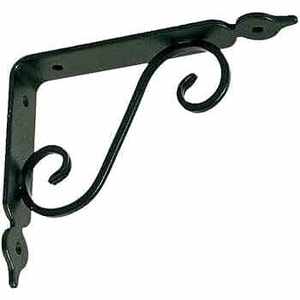 RUSTIC SHELF <b>BRACKET</b> IDEAL STAR 30x25 cm - Hammered <b>Silver</b> - Product Image 2