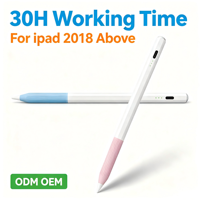 Lápiz Capacitivo Activo WENKU para iPad, Dibujo, 30 Horas de Duración, Baja Latencia, Carga Rápida, Atracción Magnética, Rechazo de Palma