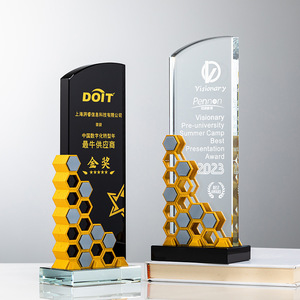 Crystal <b>Trophy</b> Dragon Year Custom Laser <b>Engraved</b> Digital Printing Top10 Awards Conference Business Gifts - Product Image 3