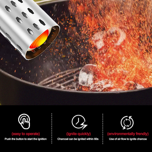 Encendedor de carbón eléctrico Vertak de 2000W con cable de electro antorcha de aire caliente sin químicos con soplador incorporado - Product Image 4