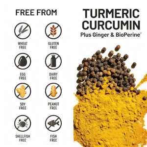 Qinshantang Oem Private Label Kurkuma Curcumine Extract Met Bioperine 2600Mg Hoge Absorptie Drievoudige Sterkte Zachte <span class=keywords><strong>Capsules</strong></span> - Product Image 3