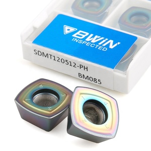 Insertos de fresado cuadrados de carburo SDMT1205 SDMT120512 SDMT150512 <span class=keywords><strong>SDMT</strong></span> 120512 150512 SDMT12 para fresado de alta velocidad - Product Image 1