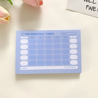 Bloc-notes autocollants personnalisés avec motifs mignons, 50 feuilles par bloc, pour la papeterie