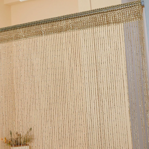 Glitter String <strong>Door</strong> Curtain <strong>Beads</strong> Hanging Beaded Fringe Fabric Tassel Window Panel Home Living Wedding Decor - Product Image 3