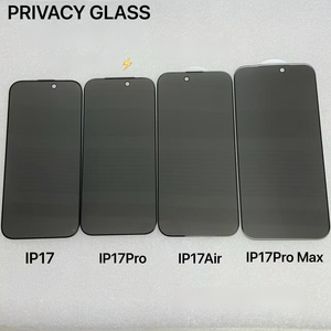 Protection d'écran anti-espion pour <span class=keywords><strong>iPhone</strong></span> 16 17 Pro Max, verre trempé 9H double résistance anti-éclatement, installation facile - Product Image 4