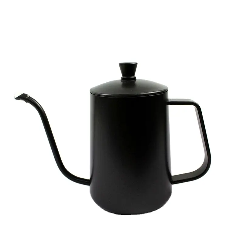 600มิลลิลิตรสีดำเงินสแตนเลส20ออนซ์เทกว่ากาแฟกาต้มน้ำกาแฟหยดหม้อชากาแฟหยดกาต้มน้ำ