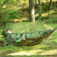 Hamac de camping camouflage en nylon léger et résistant avec moustiquaire, personnalisable avec logo, idéal pour le backpacking et le bivouac – Nouveauté promotionnelle