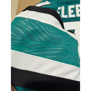 Camisetas de Hockey de los San Jose Sharks para Hombre, Temporada 2025-26 # 39 Couture # 71 Celebrini Teal Black Estilo Auténtico Local y Visitante - Product Image 5