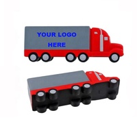 BSCI Anti Stress Camion Balle Anti-Stress Usine En Gros Logo Personnalisé PU Peluche Unisexe Cadeaux Promotionnels, enfants Jouet Non-toxique PU Mousse