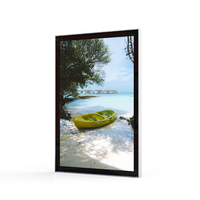 Cadre d'affichage LED carré avec support, boîte lumineuse publicitaire murale en plastique AF12, épaisseur 19 mm, 12-24V, durable, garantie 2 ans
