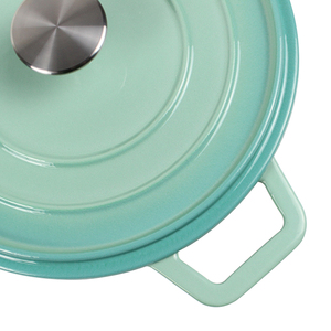 Casserole <span class=keywords><strong>en</strong></span> <span class=keywords><strong>fonte</strong></span> émail couleur personnalisée LFGB Ca65, certifié ue, nouveau <span class=keywords><strong>design</strong></span> personnalisable - Product Image 6