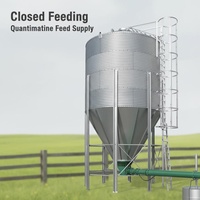 HZC Ottimo Fornitore di Silos per Mangimi in Acciaio, Contenitore Verticale Galvanizzato di Grande Capacità per Fattoria
