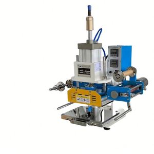 New Condition Small Pneumatic Hot Foil Stamping Machine PVC <b>Leather</b> Logo Paper Card Gold and <b>Leather</b> Embossing <b>Leather</b> <b>Tools</b> - Product Image 1