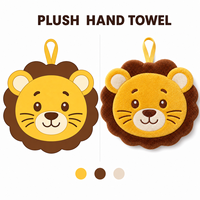 Serviette en peluche personnalisée de luxe, douce et durable, en forme de lion, de haute qualité, fabriquée par un fabricant de jouets en peluche sur mesure
