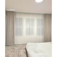 Rideaux Voilages Plissés Filtrant la Lumière pour Maison, Designs de Luxe pour Salon et Chambre à Coucher, Vente en Gros