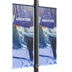 Drapeau de rue rectangulaire professionnel personnalisé, impression personnalisée, protection UV, ignifuge, pour enseignes publicitaires - Product Image 6